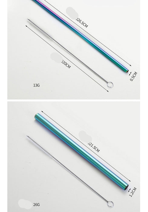 Stainless Steel Straws, Creative Colorful Metal Beverages