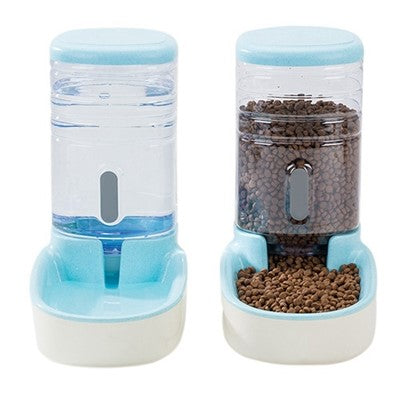 Pet dog automatic feeder microphone dog automatic drinking fountain