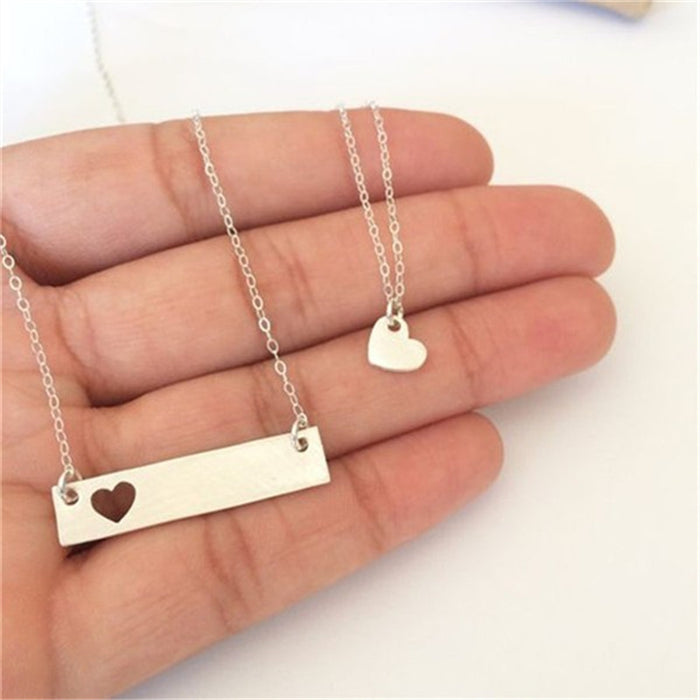 Mother Heart Mother Necklace Mother Daughter Clavicle Chain Jewelry