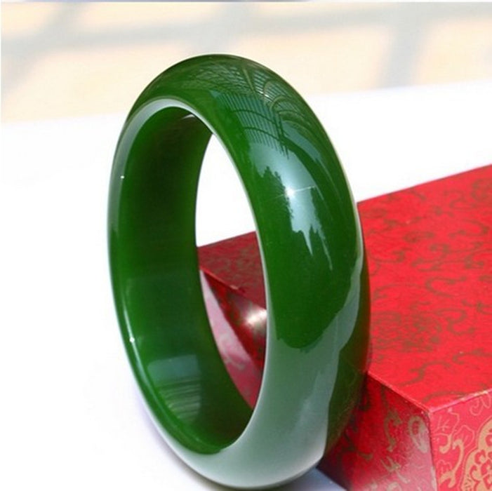 Fashion Personality Spinach Green Jade Bracelet