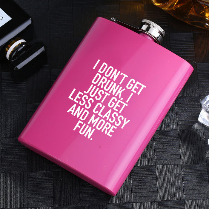 Metal stainless steel hip flask