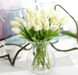 Home decor table setting fake flowers