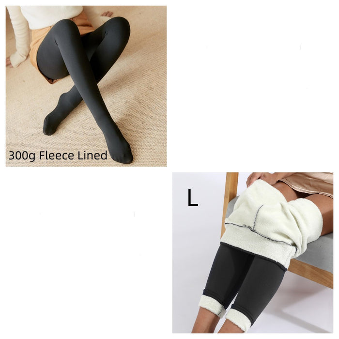 Fleece-lined Thickened Sheer Tights Leggings Transparent One-piece Pantyhose Superb Fleshcolor Pantynose