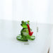 Home Decor Glass Frog Ornament Shape