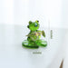 Home Decor Glass Frog Ornament Shape