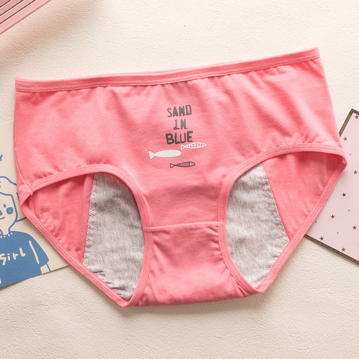 Cartoon Student Development Menstrual Period Panties