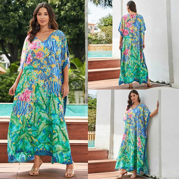 Women's Cotton Tie Dyed Beach Dress