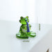 Home Decor Glass Frog Ornament Shape