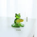 Home Decor Glass Frog Ornament Shape